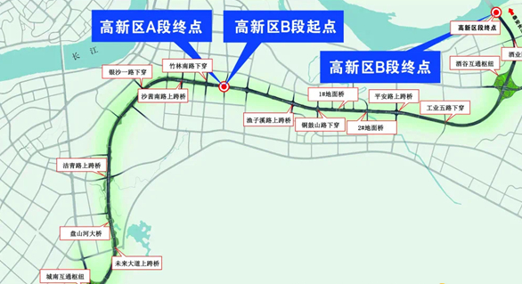 渔子溪路跨线桥第一根桩基开钻 泸州二环路高新区B段正式...-1.png
