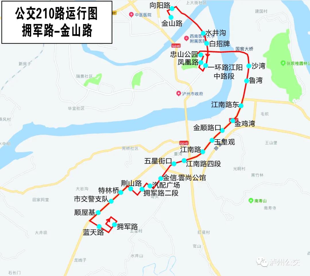 12月28日起，泸州公交新增210路，蓝安路、江南路沿线-1.jpg