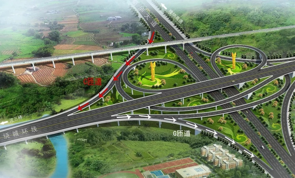 泸州二环路蜀泸立交F匝道，预计春节前具备通行条件-1.jpg