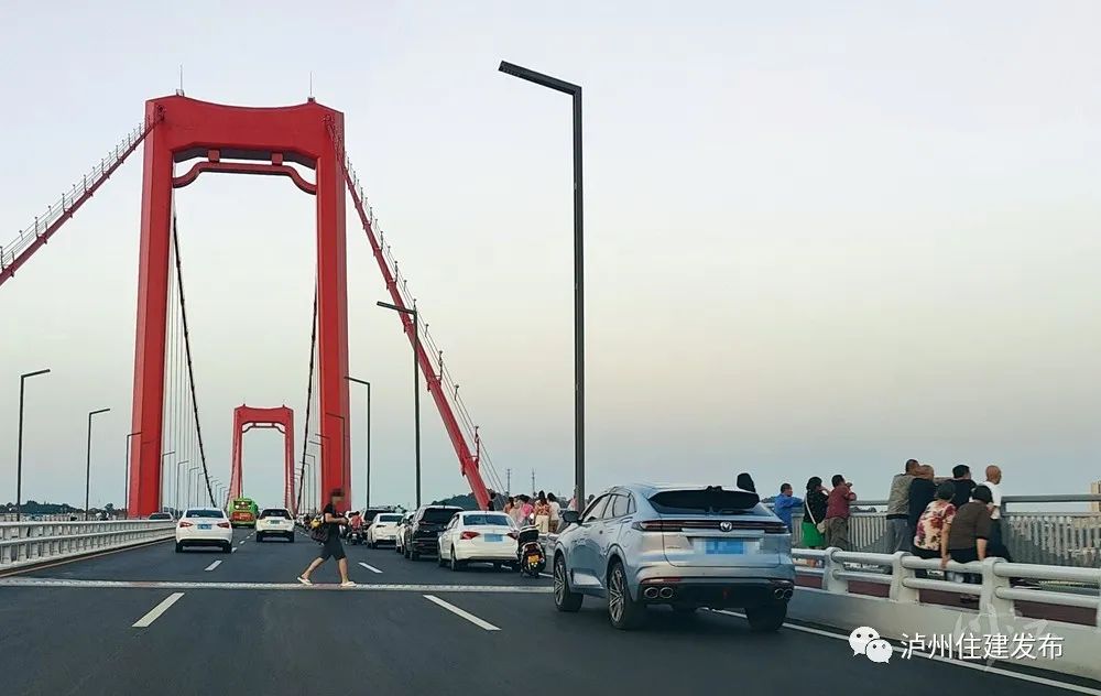占道打卡、随意停车…… 泸州长江二桥上的这些行为要不得！-1.jpg